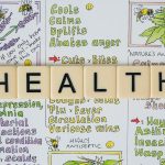 Creative representation of herbal health benefits using illustrated letter tiles spelling 'health'. — Nuru Massage Experience